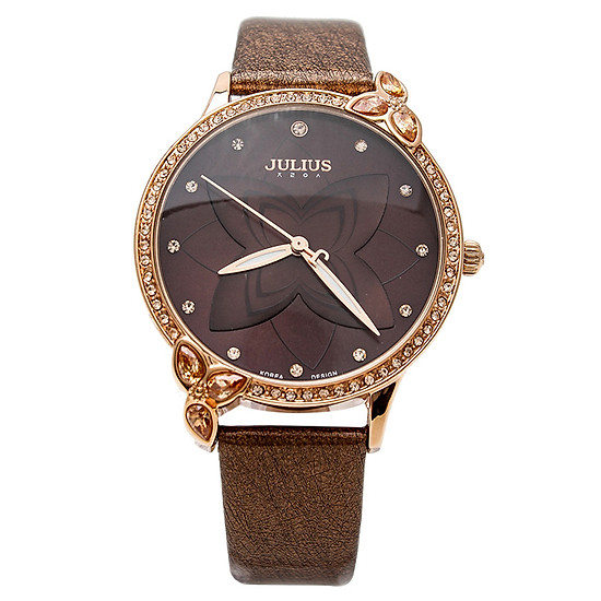 Đồng Hồ Nữ Dây Da Julius JA-868 - Nâu 